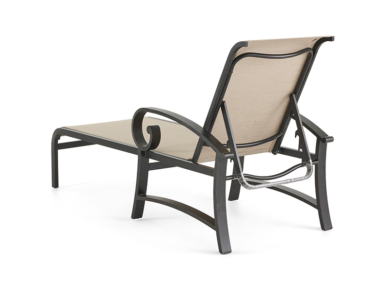 Tumbona Solstice de aluminio con textilene para patio